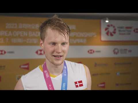 Anders Antonsen wins gold at the Korea Open 2023