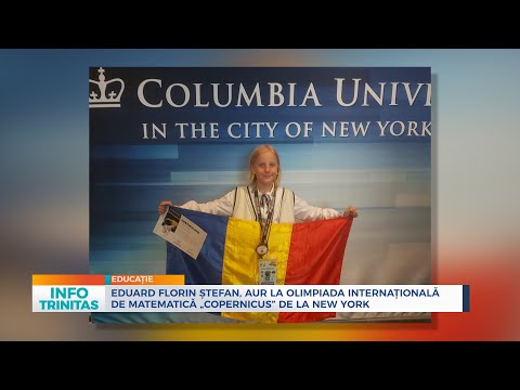 Eduard Florin Ștefan, aur la Olimpiada Internațională de Matematică „Copernicus” de la New York