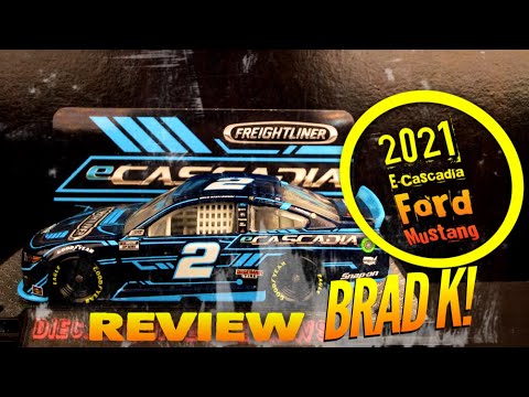*NEW!* 2021 BRAD KESELOWSKI E-CASCADIA FORD MUSTANG DIECASTBUFFET NASCAR DIECAST REVIEW 1/64