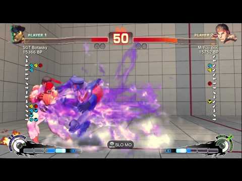 MrFuji boc [Ryu] vs SGT Botasky [Bison] SSF4 Japanese Online Ranked Matches - TRUE-HD