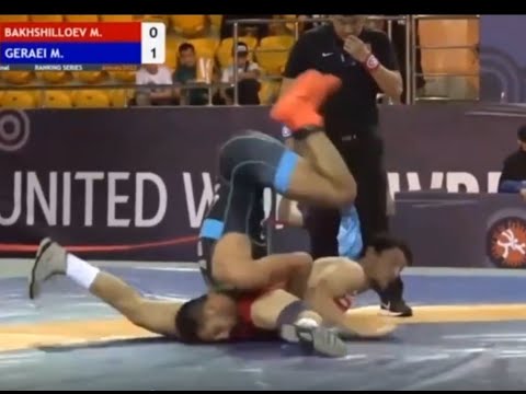 کشتی فرنگی جام تورلیخانوف قزاقستان - وزن ۷۲ کیلوگرم - محمدرضا گرایی مقابل محمود بخشیلوف از ازبکستان