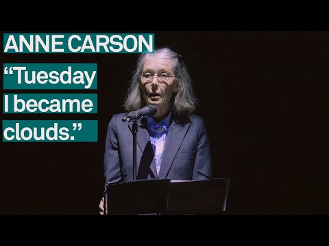 Anne Carson: Lecture on the History of Skywriting