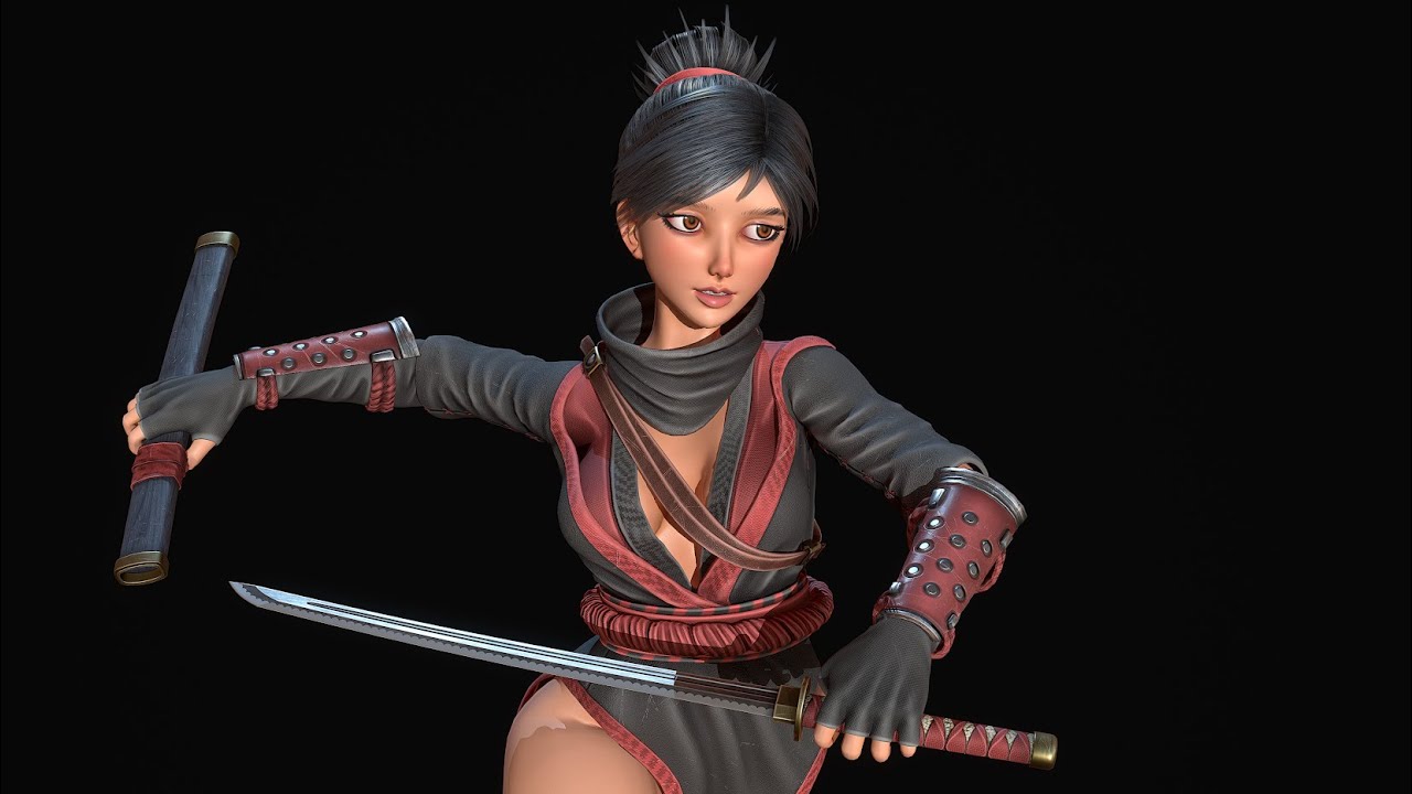 Kunoichi Modelo 3D