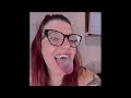 Girl Long Tongue Challenge 78