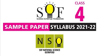 NSO Science Olympiad Class 4 Sample Paper 2021-22