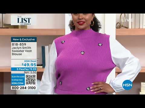 Jaclyn Smith Sweater Vest Blouse