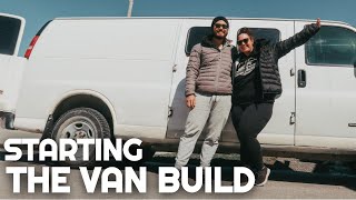 Getting our VAN BUILD Started | Creating a SUBFLOOR and INSULATING our Van for Van Life