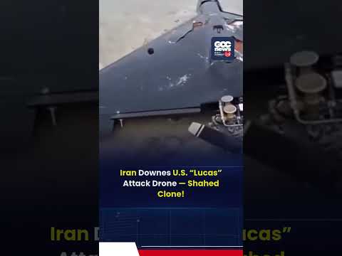 Iran Claims Shot Down U.S. LUCAS Drone — Footage Shows Shahed‑Style Attack UAV Crashed