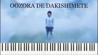 Utada Hikaru - Oozora De Dakishimete (Piano Tutorial)