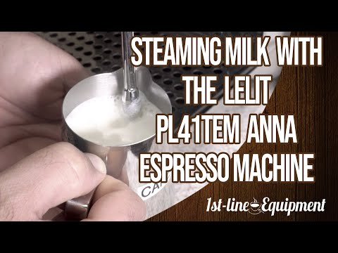 Steaming & Frothing Milk with the Lelit PL41TEM Anna Espresso Machine.