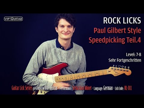 Rock Licks: im Stile von Paul Gilbert - Speedpicking Teil.4