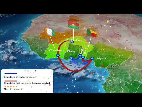 Ceremonial connection of Benin, Burkina Faso and Côte d'Ivoire to the WACREN network