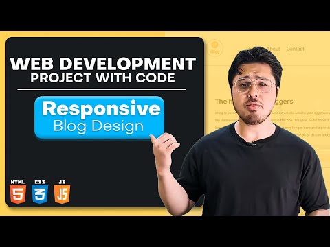 Killer Responsive Blog Template Step By Step From Scratch Pure HTML CSS JavaScript