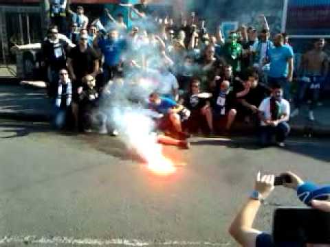 Bosnia Fans outside the Aviva