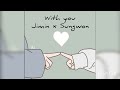 With You ️ Jimin X Sungwon Whatsapp Status Withyou Bts Lyrics Status Reels Army