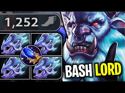 THE REAL BASH LORD..!! 4x Moon Shard 1252 Move Speed Barathum 7.27 | Dota 2