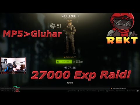 MP5 Rekt Glukhar - 27000 EXP on Reserve! - Escape From Tarkov