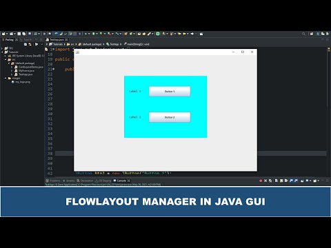 Java Gui Tutorial 13 Flowlayout Manager Java Gui Swing