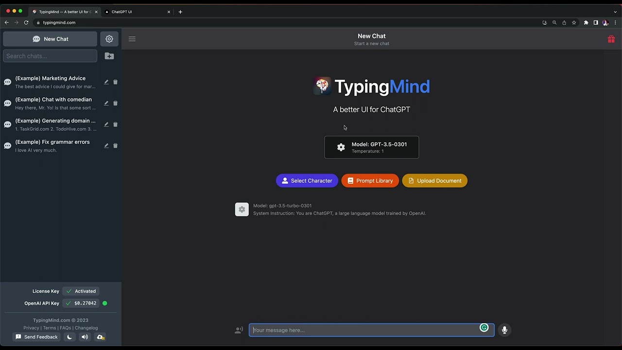 [Preview] - Build ChatGPT Clone but better UI like TypingMind