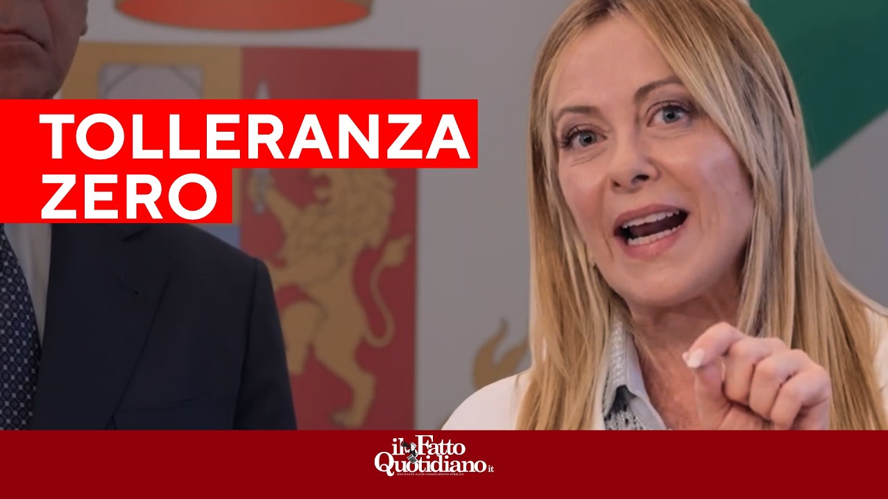 Meloni: “Tolleranza zero nelle zone franche, lo Stato non abbassa la testa”