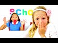 Nastya y amigos dulce desafío en la escuela para los niños Nastya y amigos dulce desafío en la escuela para los niños