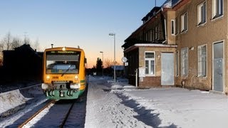 preview picture of video 'Neustrelitz - Mirow ODEG im Schnee'