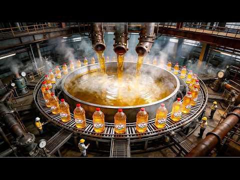 كيف يتم إنتاج الزيت داخل المصنع – Oil Processing Factory