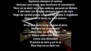 Non so dire no (No se decir no) Jake la furia   Lyrics Español