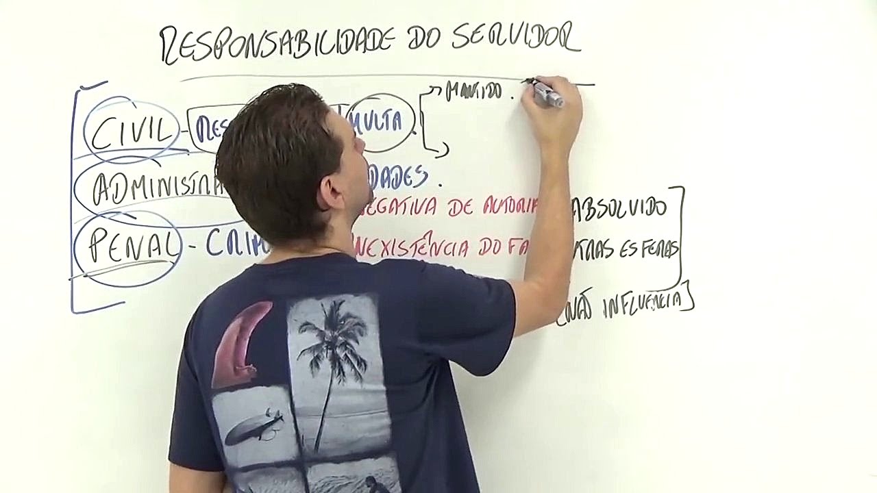 Lei 8.112/90 Aula 13/16 - Responsabilidade do Servidor - Curso de Direito Administrativo