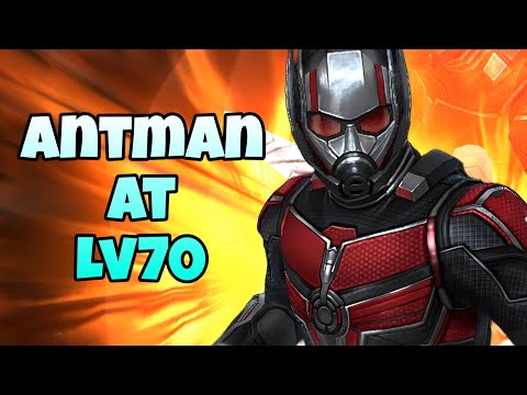 Lv70 antman pve review | Damage is insane but....| marvel future fight