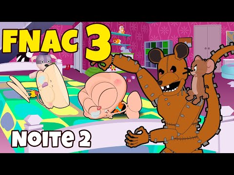 Mongo e Drongo em Five Nights at Candy's 3 - Noite 2 -  todos voltam a ser crianças. Desenho animado