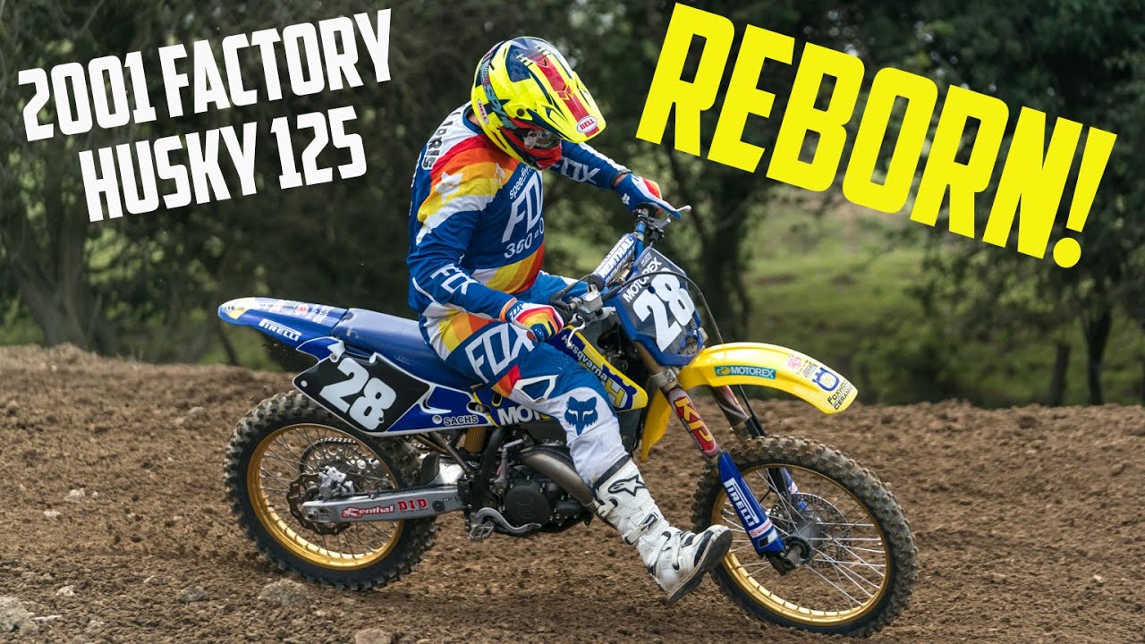Two-Stroke exotica! Rebuilding and riding a factory 2001 Husqvarna 125 motocross race bike - YouTube