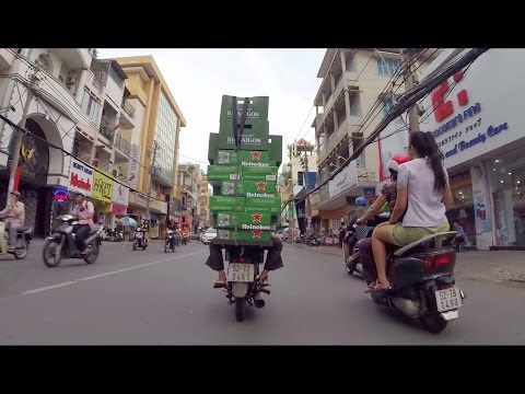 Saigon 2014 Street View do Distrito 1 ao Distrito 3 - Cidade de Ho Chi Minh, Vietnã