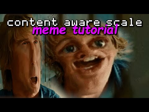 animated content aware scale tutorial (aka the funny squishy wobbly meme face effect)
