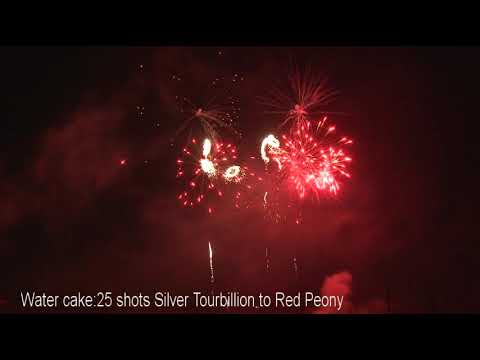 25s Water Cake Silver Tourbillion to Red Peony