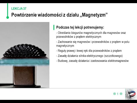 Fizyka - klasa 8 - Powtórzenie wiadomości z działu Magnetyzm