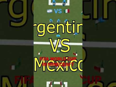 CB Minecraft - ARGENTINA VS MEXICO in Minecraft ! FIFA WORLD CUP 2022 SIMULATION MATCH EXTENDED HIGHLIGHTS