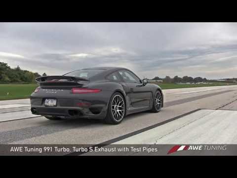 AWE Tuning Porsche 991 Turbo, Turbo S Performance Exhaust with Test Pipes