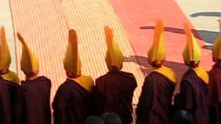 preview picture of video 'Losar Cham (Lama Dance) at Namdroling Monastery'