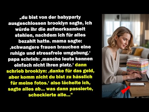 Excluded from the baby shower – but my revenge left everyone breathless.