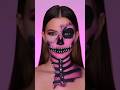 15 Seconds Vs 5 Hours ️ Glam Skull Halloween2023 Halloweenwithshorts Makeup Halloween