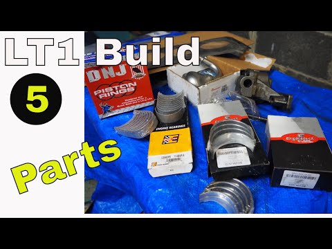 Engine bearing ,pistons rings, oil pump, rebuild LT1 small block Chevy #enginetech #maldo72 #sbc