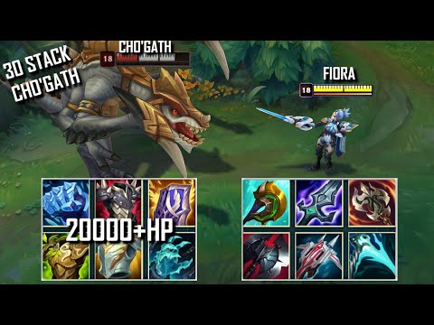 20000+ HP CHO'GATH vs FIORA FULL BUILD FIGHTS & Best Moments!