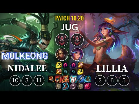 HLE Mulkeong Nidalee vs Lillia Jungle - KR Patch 10.20
