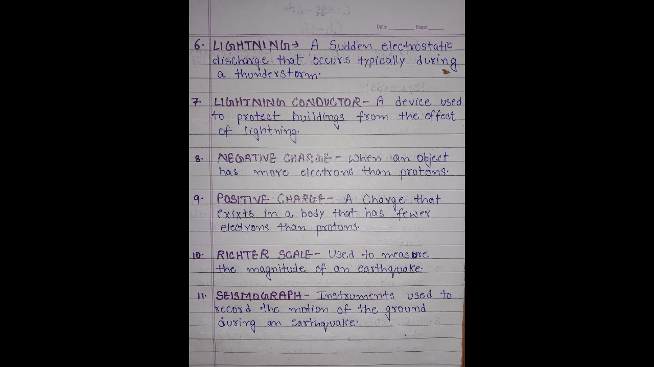 Science Chapter 15 Class 8th Some Natural phenomenon 🤗#shortsvideo #study #viral #Shorts