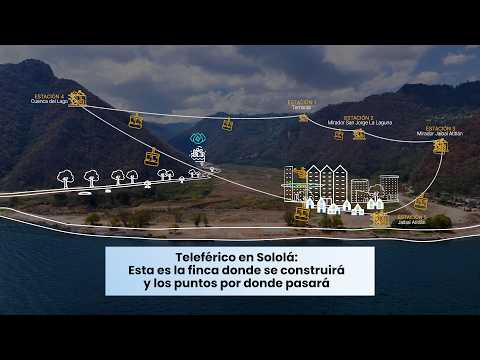 Teleférico en Sololá: Esta es la finca donde se construirá y los puntos por donde pasará