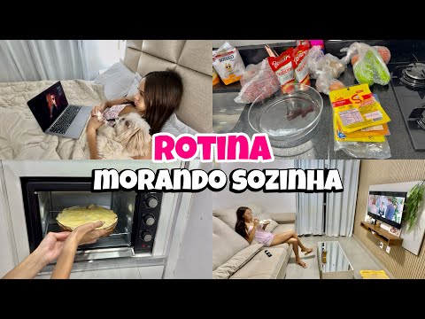 VLOG: MINHA ROTINA MORANDO SOZINHA🐶💗🏠🧹