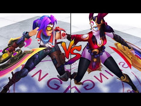Odyssey Sivir vs Blood Moon Sivir Skin Comparison Spotlight (League of Legends)