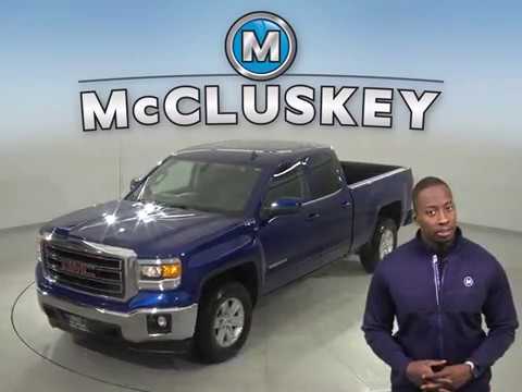 A18081CT Used 2014 GMC Sierra 1500 SLE 4WD Blue Double Cab Test Drive, Review, For Sale -