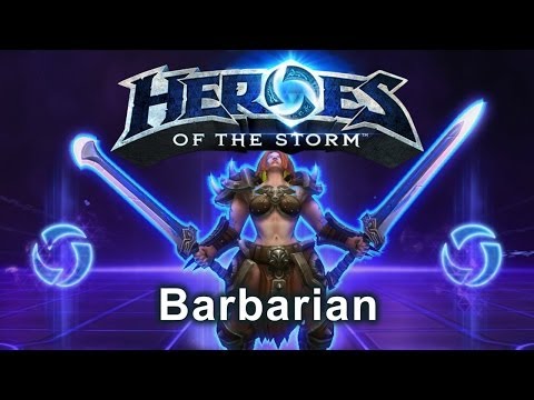 Heroes of the Storm - Barbarian (Gameplay)